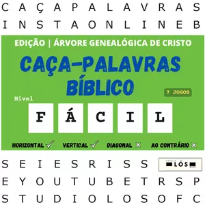 Imagem de capa para o Curso online CAÇA-PALAVRAS BÍBLICO | FÁCIL