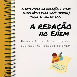 Imagem de capa para o Ebook A REDAÇÃO NO ENEM