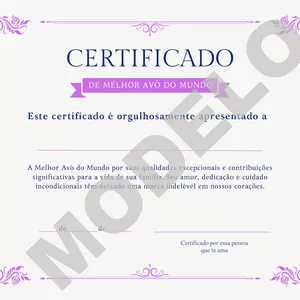 Imagem de capa para o Curso online Certificado Melhor Avó do Mundo