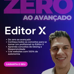 Imagem de capa para o Curso online Editor X - Do 0 ao avançado!