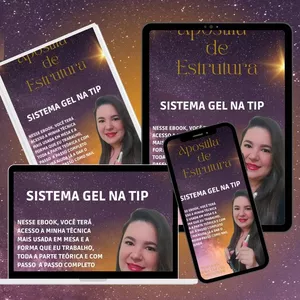Imagem de capa para o Ebook EBOOK PARA INICIANTE-Gel na Tip Método Shirley Dal-cim 
