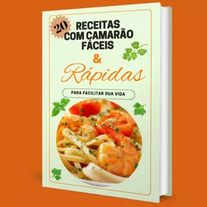 Imagem de capa para o Ebook Receitas de Camarão - TOP 20