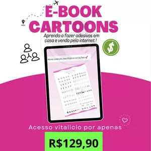 Imagem de capa para o Ebook E-BOOK CARTOONS PARA FAZER ADESIVOS DE UNHAS 