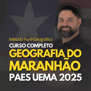 Imagem de capa para o Curso online Geografia do Maranhão no PAES UEMA 2025 | Método Funil Geográfico