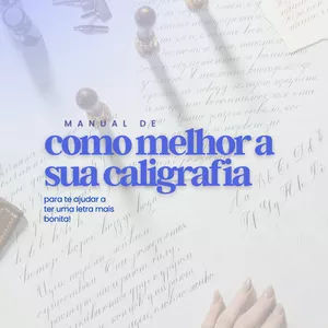 Imagem de capa para o Ebook Manual para melhorar a sua CALIGRAFIA