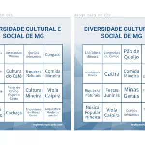 Imagem de capa para o Ebook BINGO DIVERSIDADE CULTURAL E SOCIAL DE MINAS GERAIS