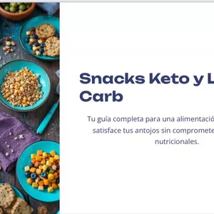 Imagen de portada para Ebook Snaks Keto y bajo en calorias
