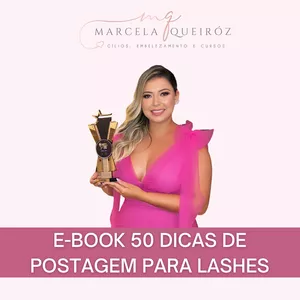 Imagem de capa para o Ebook EBOOK 50 DICAS DE POSTAGEM PARA LASHE 