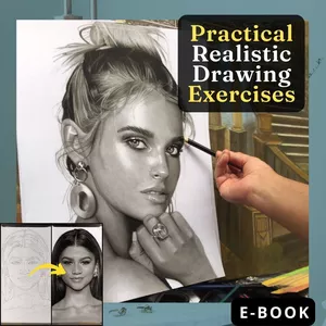 Cover image for Online course E-book: Practical Realistic Drawing Exercises