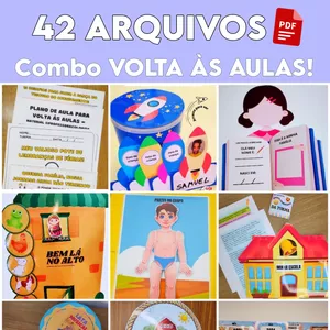 Imagem de capa para o Ebook Combo Volta às Aulas com @ProfessoraColorida &amp; @AtividadesEduca