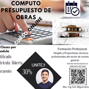 Imagen de portada para Curso online Curso Nivel Basico de Presupuesto de obras
