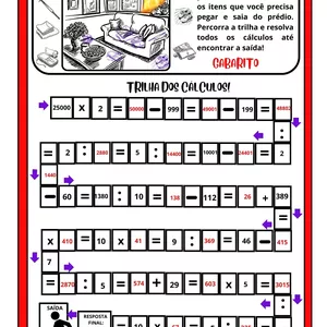 Imagem de capa para o Ebook Trilha de cálculos 4º e 5º ano