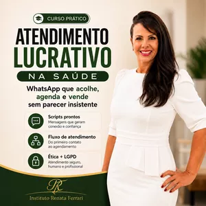 Imagem do curso Atendimento Lucrativo na Saúde WhatsApp que acolhe, agenda e vende sem parecer insistente