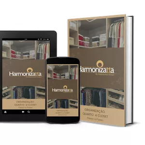 Imagem de capa para o Ebook Passo a passo da organização de quarto e closet