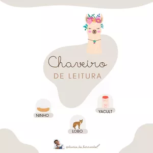 Imagem de capa para o Ebook CHAVEIRO DE LEITURA - LETRA BASTÃO