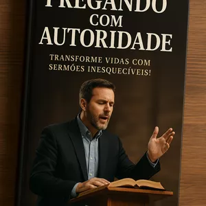 Imagem de capa para o Ebook Pregando com Autoridade. 