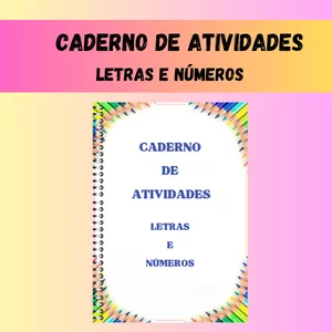 Imagem de capa para o Ebook Caderno de Atividades - Letras e Números