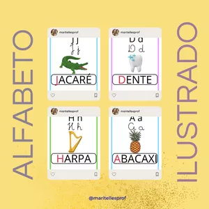 Imagem de capa para o Ebook Alfabeto de parede Ilustrado