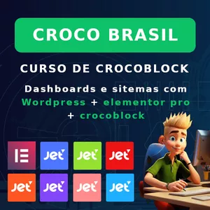 Imagem de capa para o Curso online Croco Brasil - Pack / Curso de JetEngine 