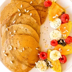 Imagem de capa para o Curso online Panquecas e Waffles - Café da Manhã e Lanches Saudáveis