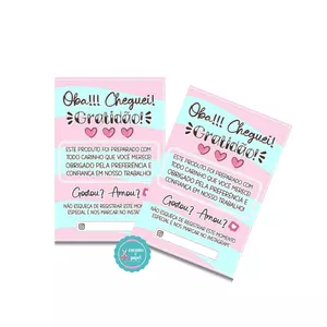 Imagem de capa para o Curso online Cartão de Agradecimento 100un - Papel Offset 180g