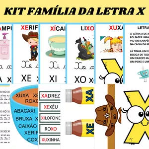 Imagem de capa para o Ebook KIT FAMÍLIA DA LETRA X
