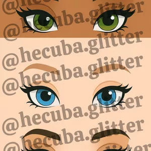 Imagen de portada para Ebook Plantillas de Rostros para Crear tu Catálogo de Glitter (1)