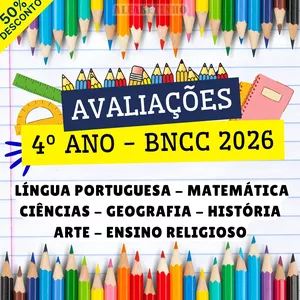 Imagem do curso AVALIAÇÕES - 4º ANO - BNCC 2026