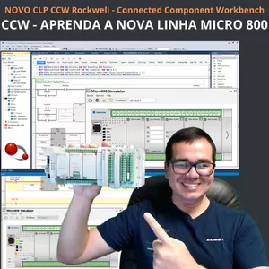 Imagem de capa para o Curso online CCW Connected Component Workbench - Micro800 Family