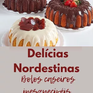 Imagem de capa para o Ebook DELÍCIAS NORDESTINAS - BOLOS CASEIROS