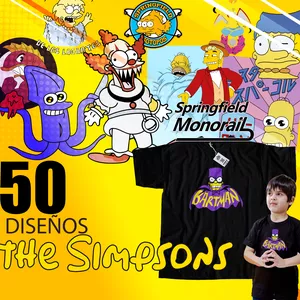 Imagen de portada para Curso online 50 Diseños de Los Simpson editables