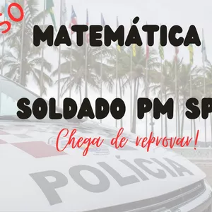 Imagem de capa para o Curso online Matemática Soldado PM SP