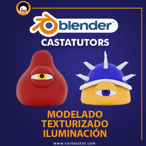 Imagen de portada para Curso online Modelado y texturizado 3D con BLENDER para Videojuegos