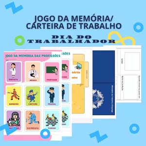 Imagem de capa para o Ebook JOGO DA MEMÓRIA E CARTEIRA PROFISSIONAL
