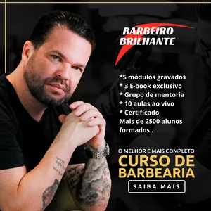 Imagem de capa para o Curso online Curso - Barbeiro Brilhante