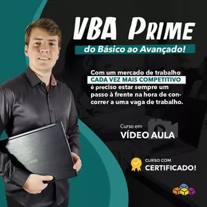 Imagem de capa para o Curso online VBA Prime