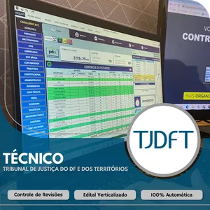 Planilha Planilha do Aprovado - TJDFT - Técnico Judiciário - Área: Administrativa