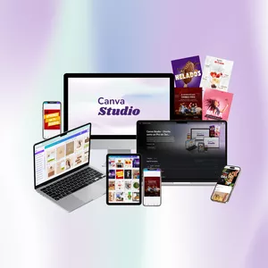 Imagen de portada para Curso online Canva Studio - Crea y diseña tu contenido con estrategia en 30 días