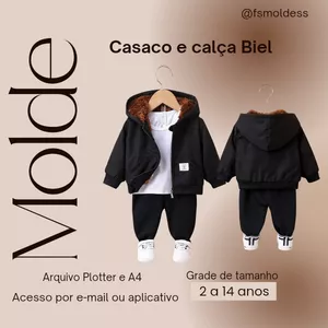 Imagem de capa para o Ebook Molde casaco e calça Biel