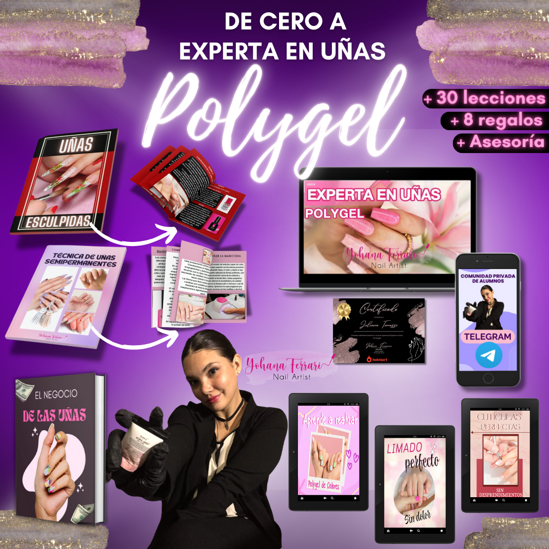 DE CERO A EXPERTA EN UÑAS POLYGEL