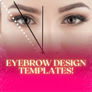 Cover image for Online course EBOOK- EYEBROW DESIGN TEMPLATES! IN