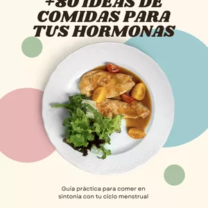 Imagen de portada para Ebook Nutrición según tu ciclo: +80 ideas de comidas para tus hormonas