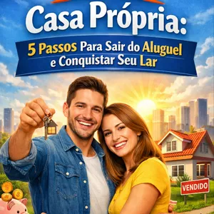 Imagem de capa para o Ebook Guia prático para conquistar a casa própria.