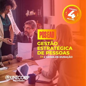 Imagem de capa para o Curso online MBA em Gestão Estratégica de Pessoas EAD - 560 Horas