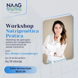 Imagem de capa para o Curso online Workshop Nutrigenética Prática - Com Dra. Helma Cronemberger