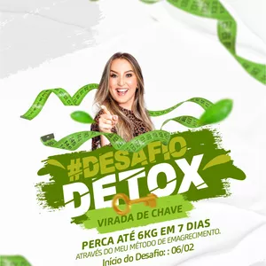 Imagem de capa para o Curso online Desafio Detox de Emagrecimento 
