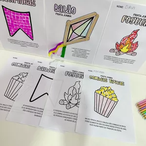 Imagem de capa para o Ebook Atividades Artes Festa Junina.