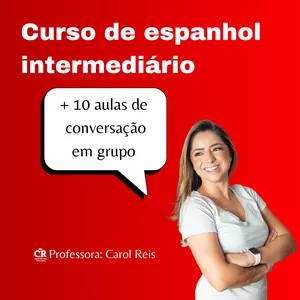 Imagen de portada para Curso online Curso de espanhol intermediário