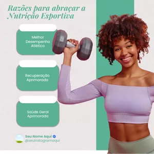 Imagem de capa para o Curso online Pack para FEED/Stories Nutrição Esportiva