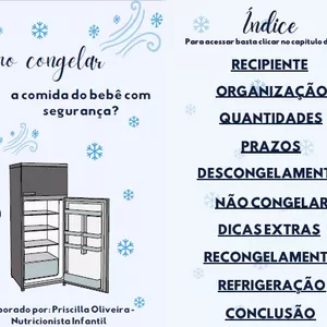 Imagem de capa para o Ebook Como congelar a comida do bebê de forma SEGURA?